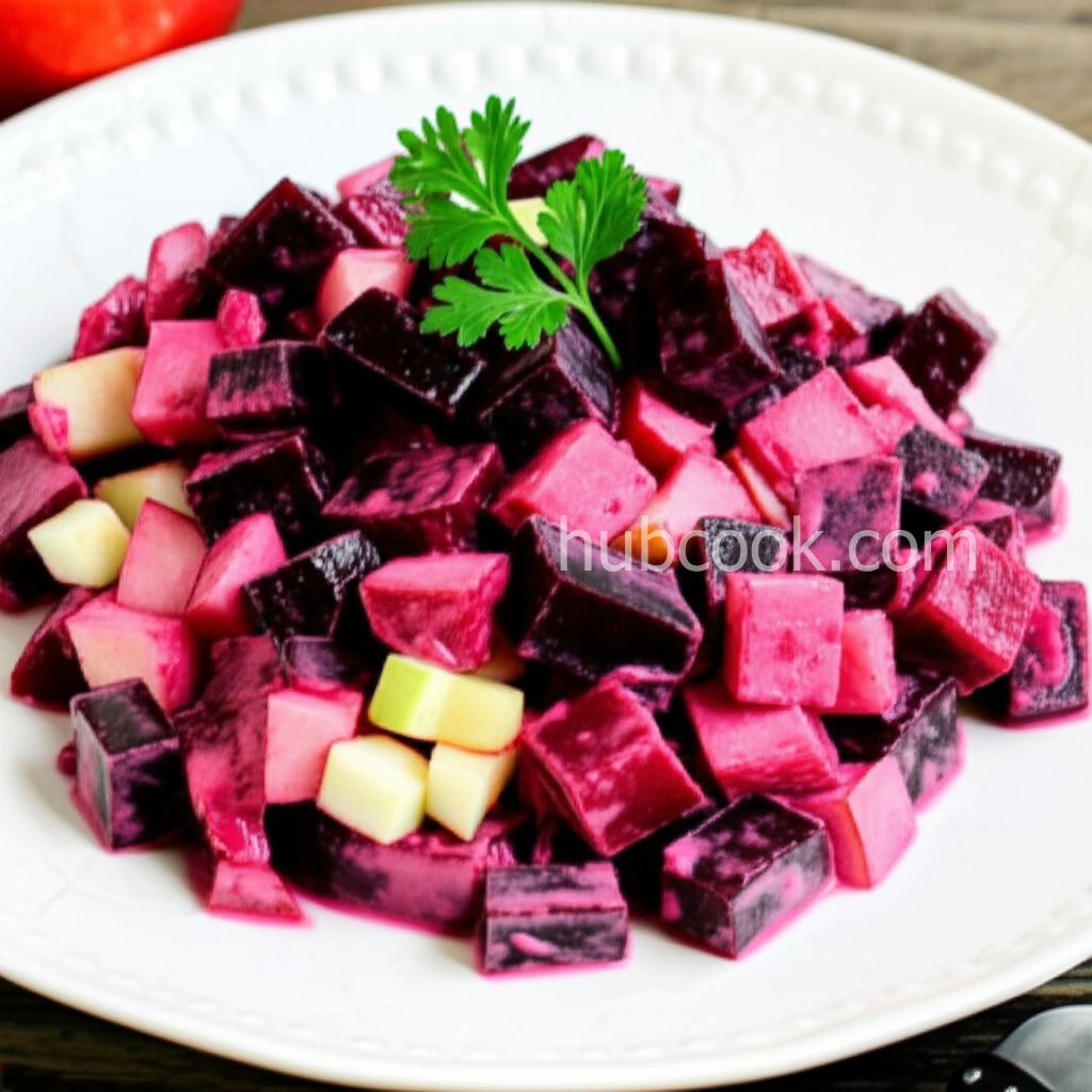 Beet Salad with Apple and Tofu