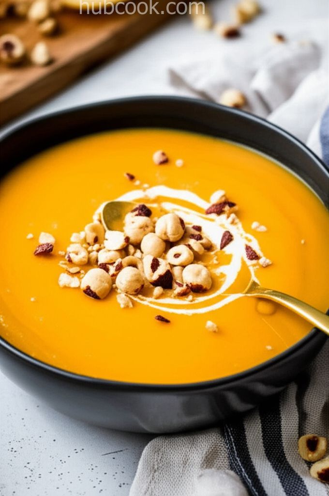 Butternut Squash Soup with Hazelnut Creamer