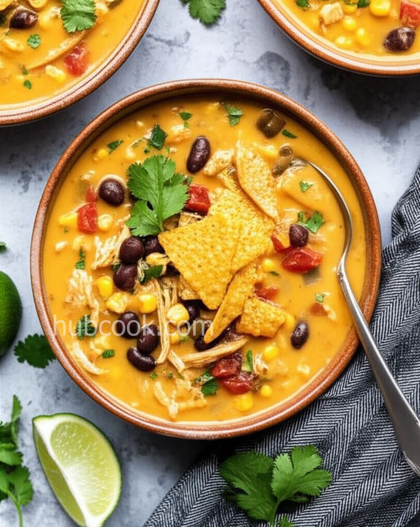 Chicken Tortilla Soup with Cream Cheese