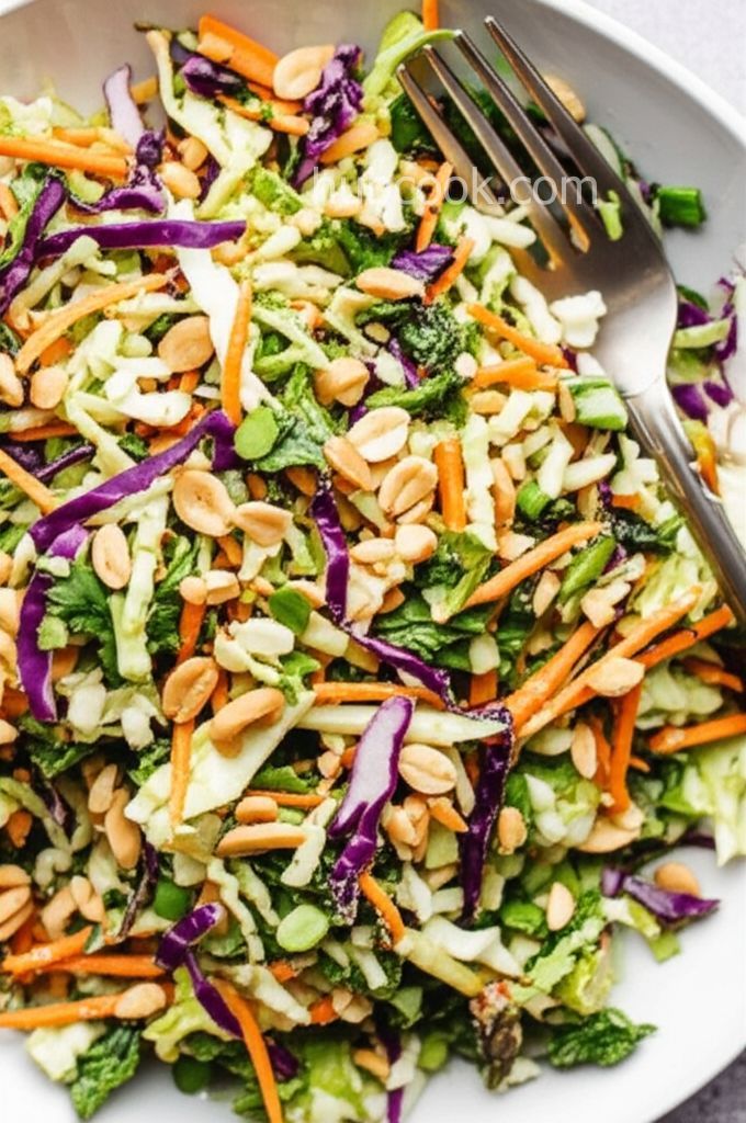 Crunchy Chopped Salad with Sesame Ginger Dressing
