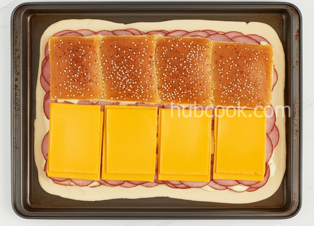 Ham and Cheese Slab Pie