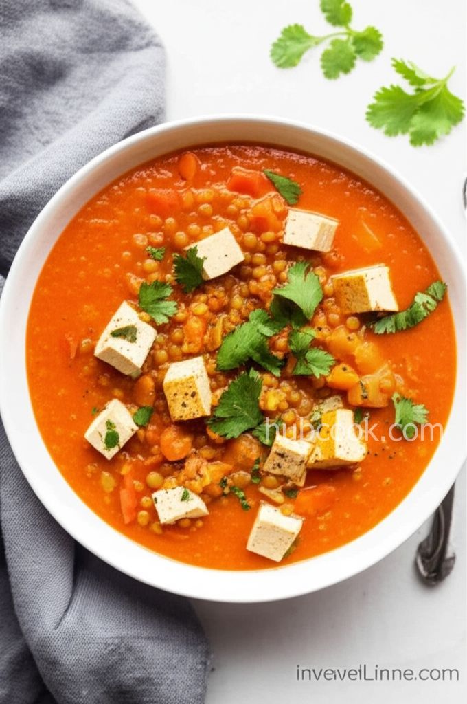 Pressure Cooker Vegan Red Lentil Soup