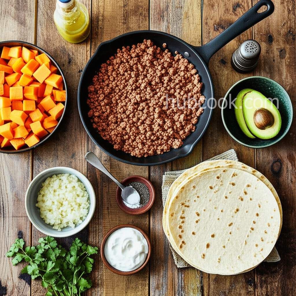 Roasted Butternut Squash and Soy Chorizo Enchiladas